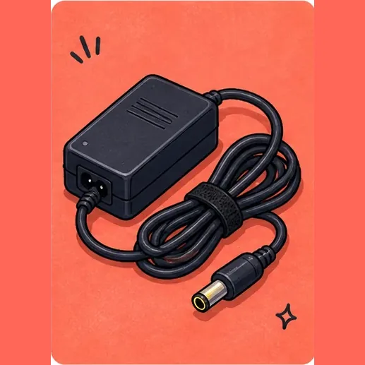 Friendly illustration of a useful power adapter